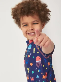 Badkleding|Harry Bear nautisch zeeleven zwem-surfpak voor jongens