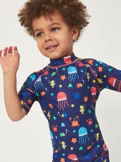 Badkleding|Harry Bear nautisch zeeleven zwem-surfpak voor jongens