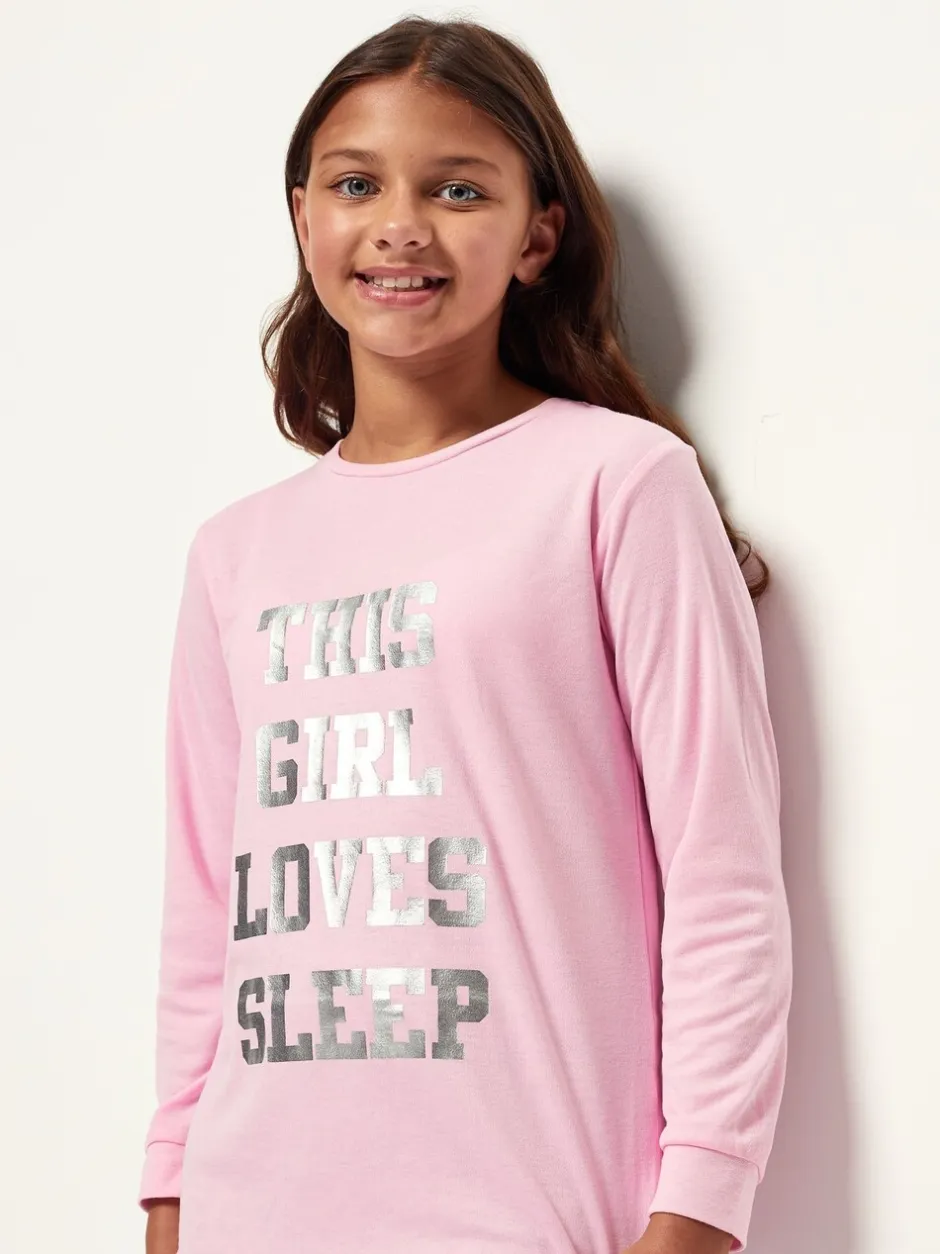 Nachtkleding En Pyjama's|Pyjama's*Harry Bear pyjama met luipaardprint en Sleep-slogan