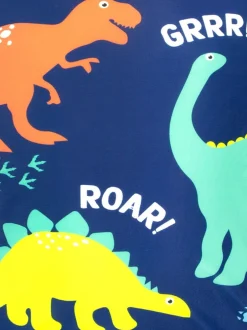 Badkleding|Badkleding|Harry Bear tweedelige set met dinosaurusprint, top en korte broek voor jongens
