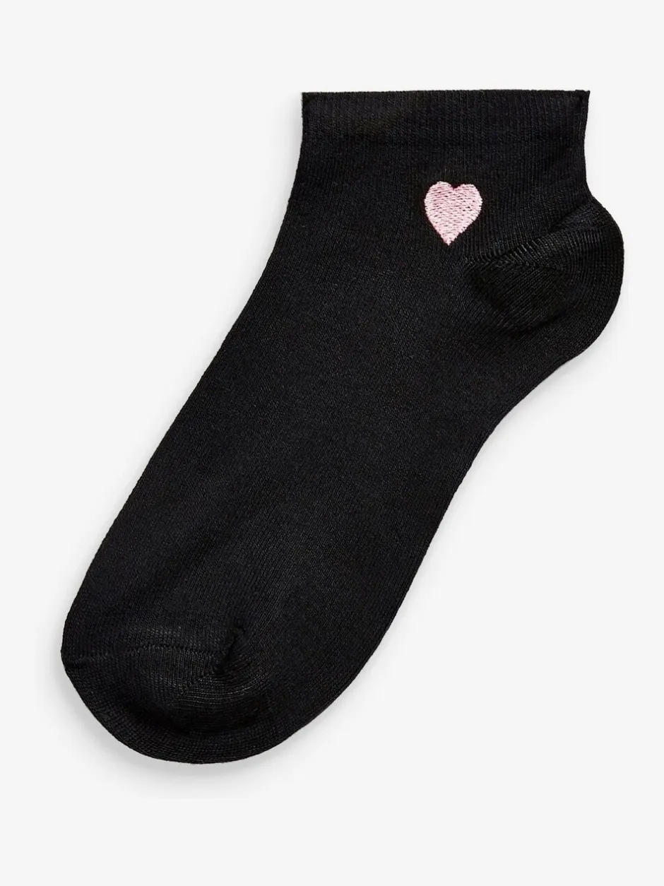 Sokken En Panty's|Sportkleding|Next - 5 Paar sneakersokken met motief Hart