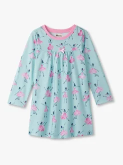 Nachtponnen*Hatley Blue Ballet School Long Sleeve Nightdress