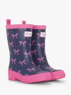 Laarzen*Hatley Blue Teeny Bows Matte Wellies