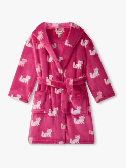 Kamerjassen*Hatley Pink Little Kitties Fuzzy Fleece Dressing Robe