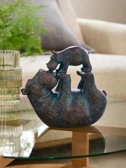Decoraties|Next Hattie and Henry Hippo Kissing Ornament