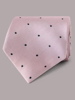 Stropdassen En Pochets|Hawes & Curtis Pink Spot Repp Tie
