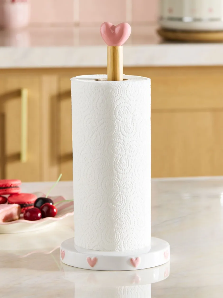 Keukenopslag|Next Heart Ceramic Kitchen Roll Holder