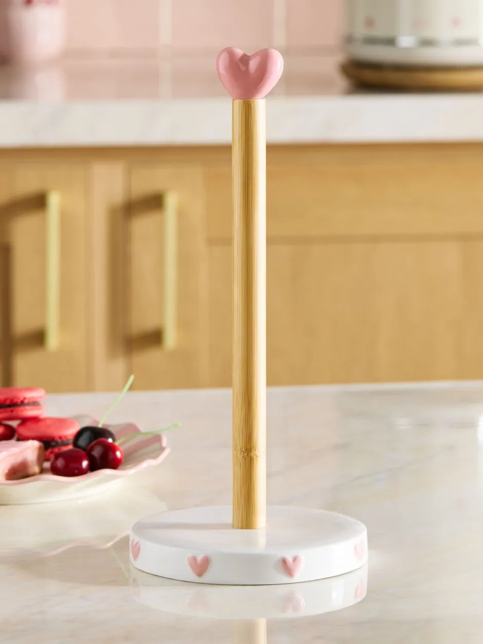 Keukenopslag|Next Heart Ceramic Kitchen Roll Holder