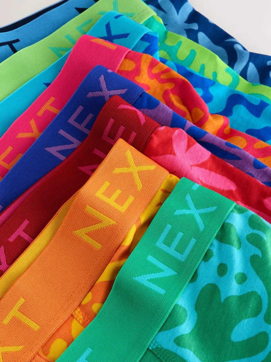 Ondergoed|Ondergoed|Next - 8 Boxershorts zonder plooi Helder patroon