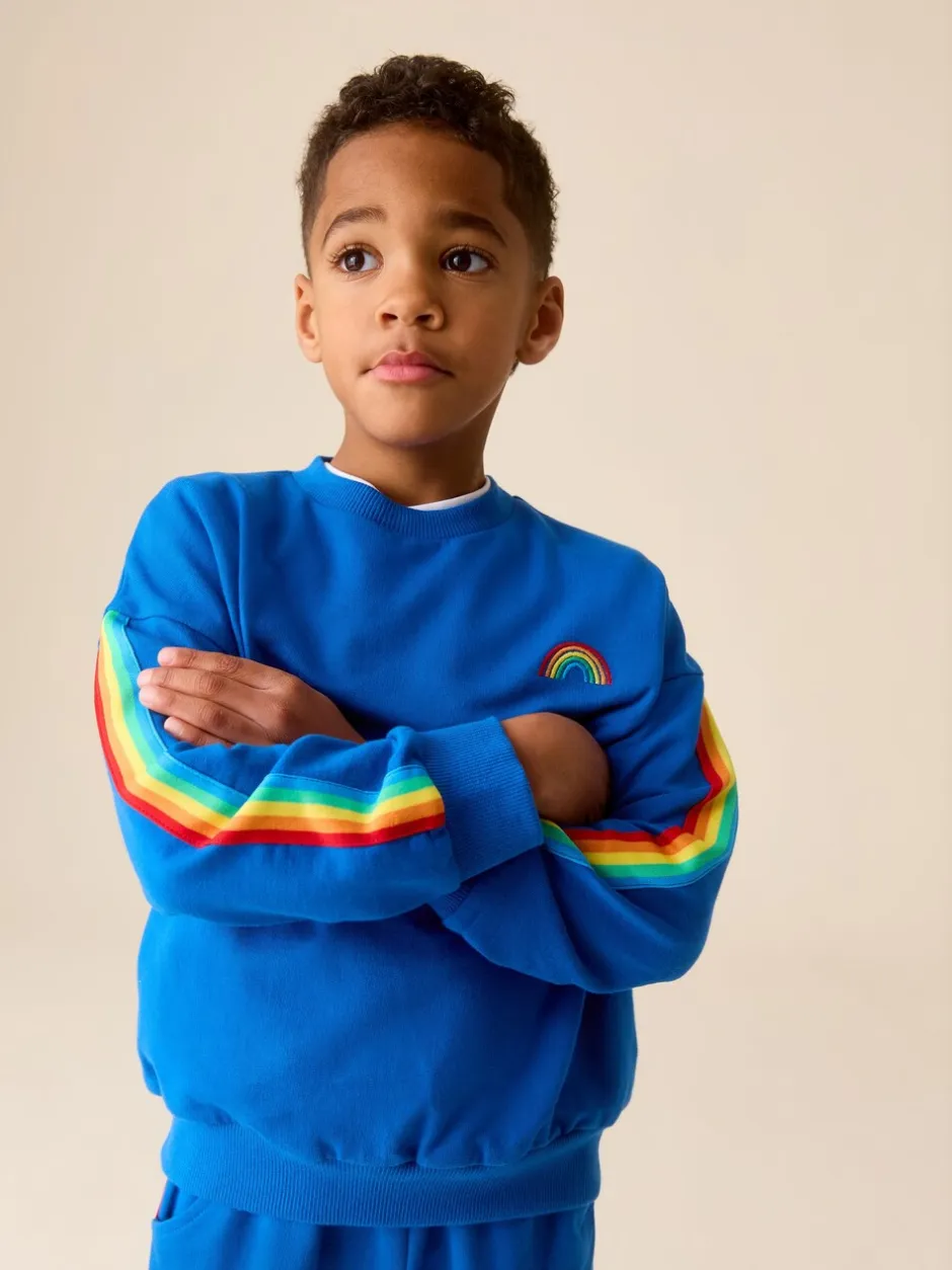 Joggingbroeken|Sweaters En Hoody´S|Little Bird by Jools Oliver Helderblauw - set van sweatshirt en joggingbroek