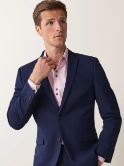 Blazers En Business-Jasjes|Pakken|Next - Normale Pasvorm - Kostuum met twee knopen: colbert Helderblauw