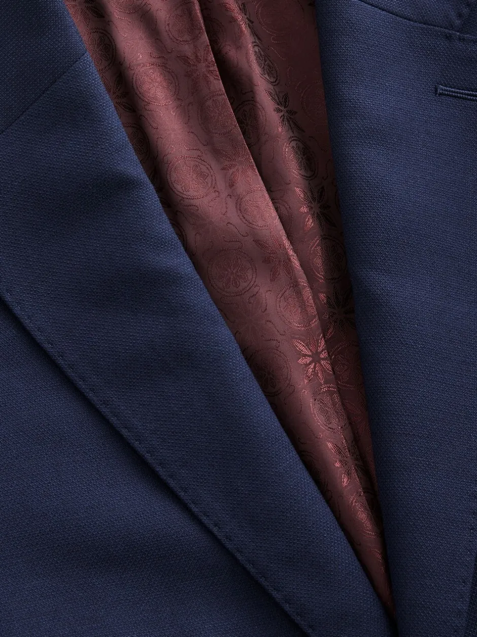 Blazers En Business-Jasjes|Pakken*Next - Signature getextureerd slim-fit kostuumjasje van Italiaanse Tollegno-wol Helderblauw