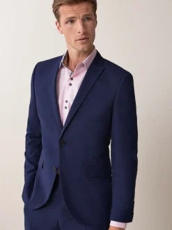 Blazers En Business-Jasjes|Pakken|Next - Slim Fit - Kostuum met twee knopen: colbert Helderblauw