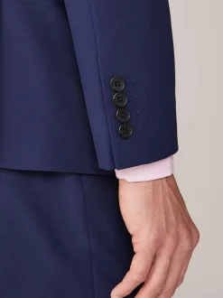 Blazers En Business-Jasjes|Pakken|Next - Slim Fit - Kostuum met twee knopen: colbert Helderblauw