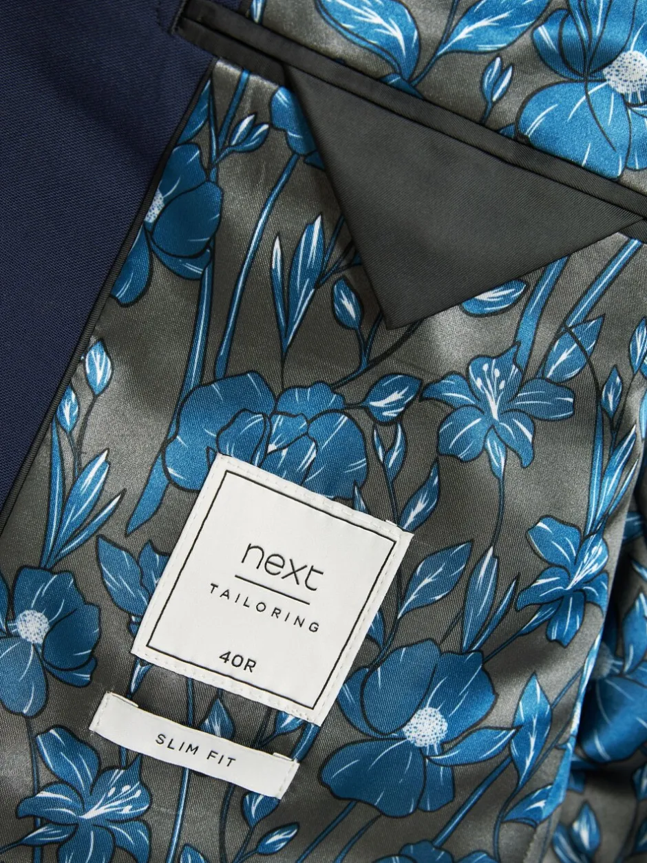 Blazers En Business-Jasjes|Pakken|Next - Slim Fit - Kostuum met twee knopen: colbert Helderblauw