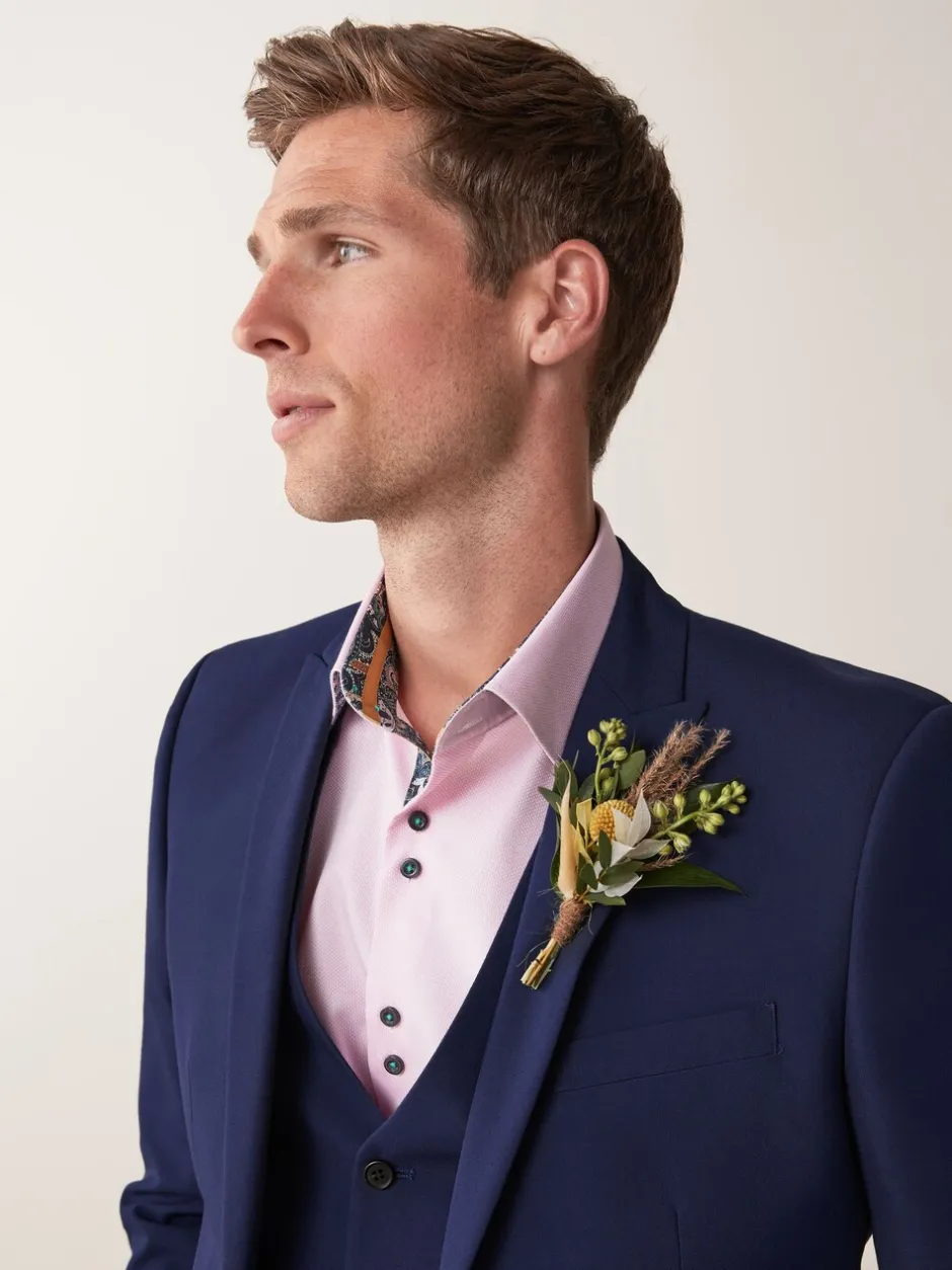 Blazers En Business-Jasjes|Pakken*Next - Tailored fit - Kostuum met twee knopen: colbert Helderblauw