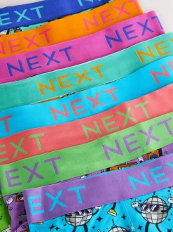 Ondergoed|Ondergoed*Next - Verpakking van 8 - Boxershorts Heldere Disco Karakter