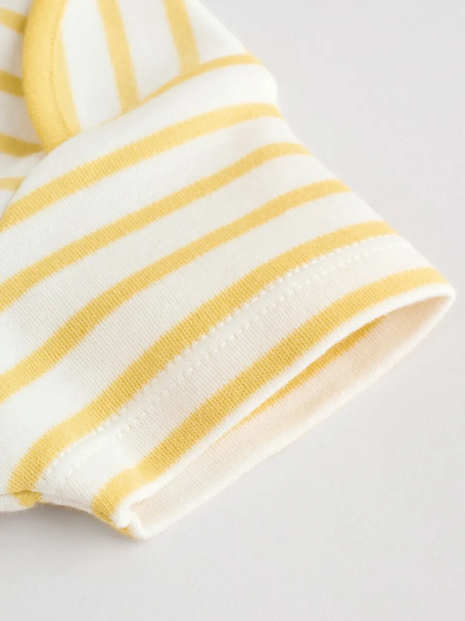 Rompertjes En Hemdjes|Rompertjes En Hemdjes*Next Heldere streep - Set van 5 babyrompertjes met korte mouwen
