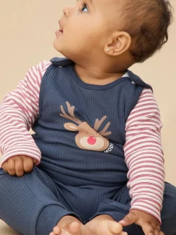 Tuinbroeken|Mori - Supersoft Dungarees Hemelsblauw