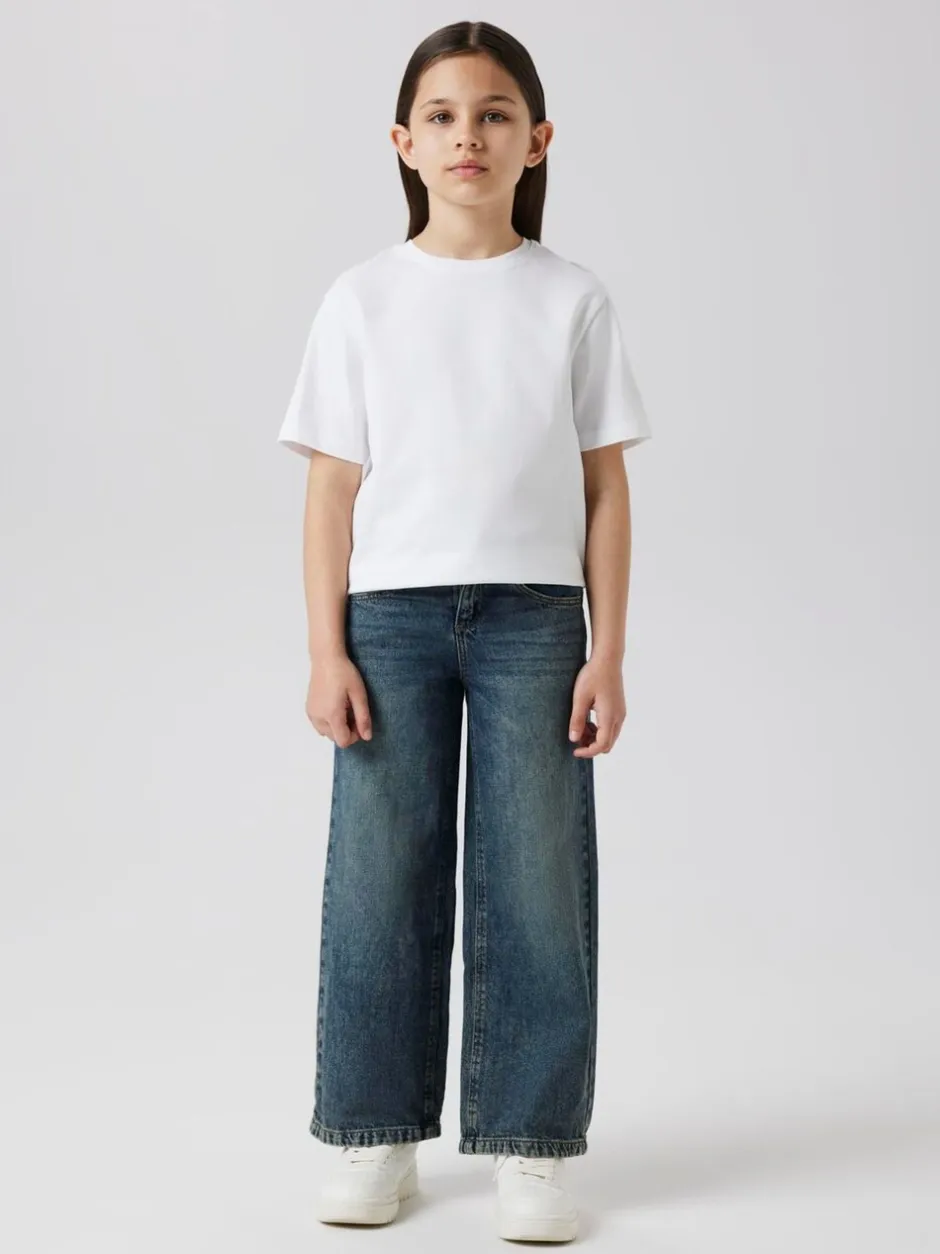 Jeans*Name It Hemelsblauw - jeans met wijde pijpen