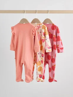 Babypakjes En Babypyjama's*Next Herfstfruit - 2-weg slaappakjes met ritssluiting, set van 3 (0-2jr)