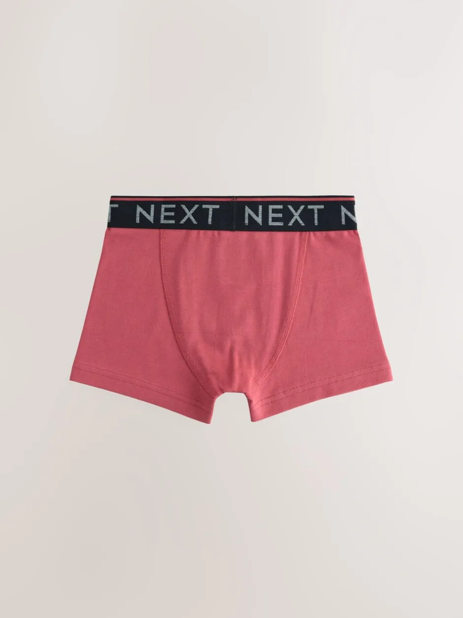 Ondergoed*Next Herfstkleuren met Zwart tailleband - Verpakking van 7 trunks (2-16jr)