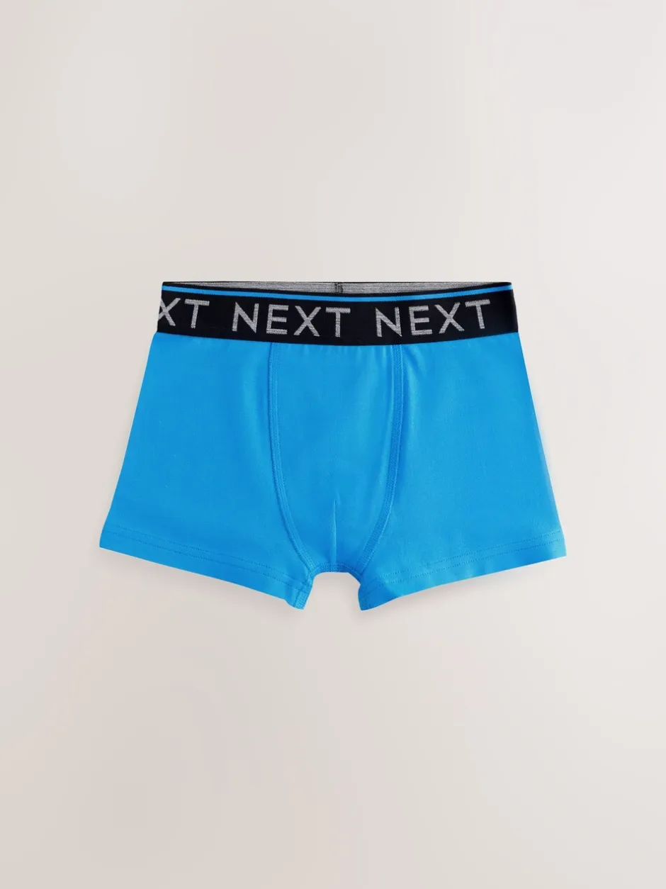 Ondergoed*Next Herfstkleuren met Zwart tailleband - Verpakking van 7 trunks (2-16jr)