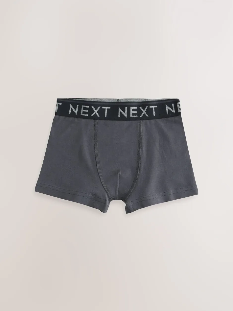 Ondergoed*Next Herfstkleuren met Zwart tailleband - Verpakking van 7 trunks (2-16jr)