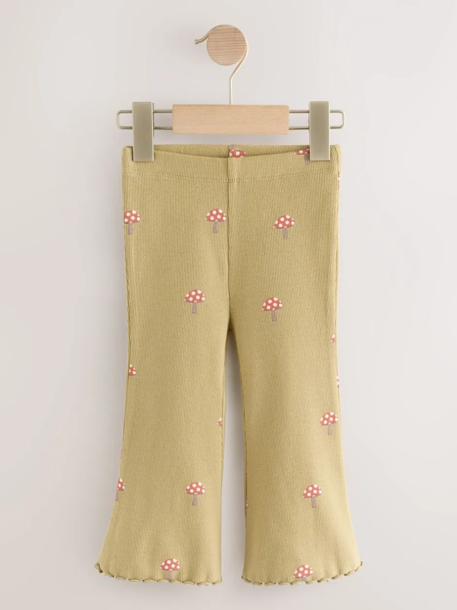 Broeken En Leggings|Next - Set van 5 flared leggings (3mnd-7jr) Herfstoranje