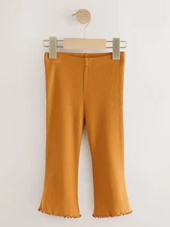 Broeken En Leggings|Next - Set van 5 flared leggings (3mnd-7jr) Herfstoranje