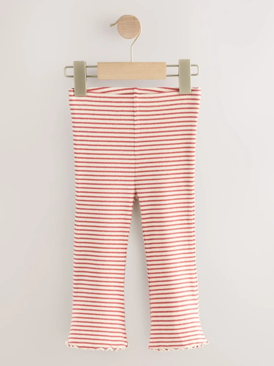 Broeken En Leggings|Next - Set van 5 flared leggings (3mnd-7jr) Herfstoranje