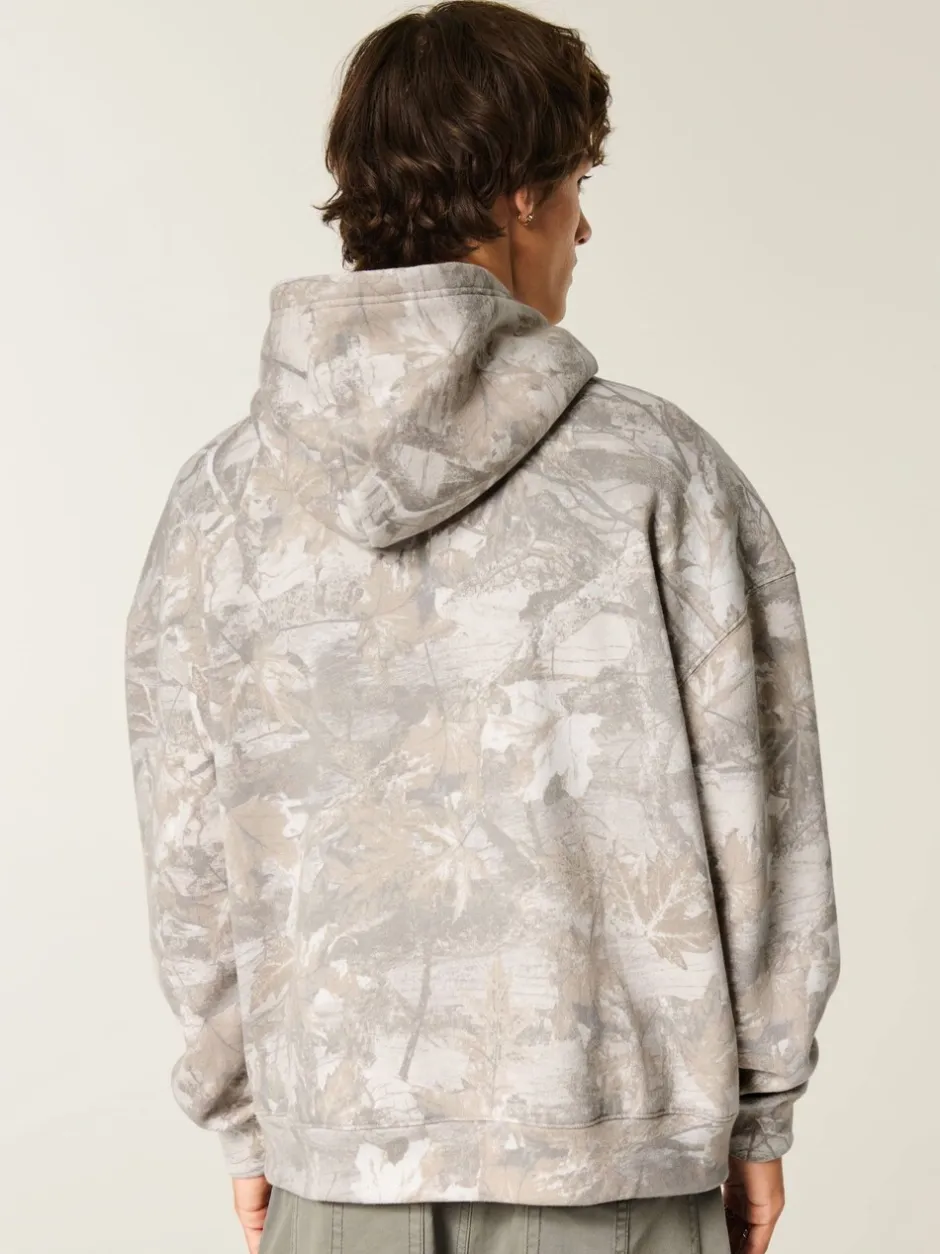 Sweaters En Hoody´S|Sweaters En Hoody´S|Hollister Grey Boxy Camo Print Logo Hoodie