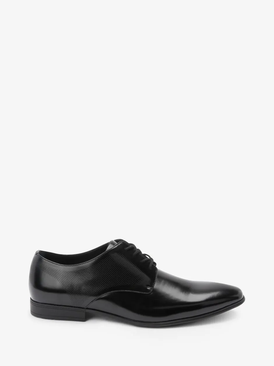 Schoenen|Formele Schoenen|Next Hoogglans zwart - Derbyschoenen met veter