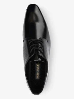 Schoenen|Formele Schoenen|Next Hoogglans zwart - Derbyschoenen met veter