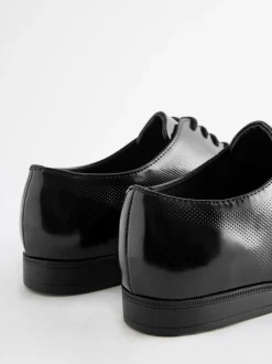 Schoenen|Formele Schoenen|Next Hoogglans zwart - Derbyschoenen met veter