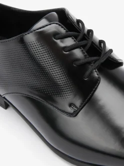Schoenen|Formele Schoenen|Next Hoogglans zwart - Derbyschoenen met veter