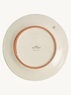 Eetservies En Pastaschalen*Hot Pottery 12 Piece Splatter Signature Dinner Set Donkeroranje