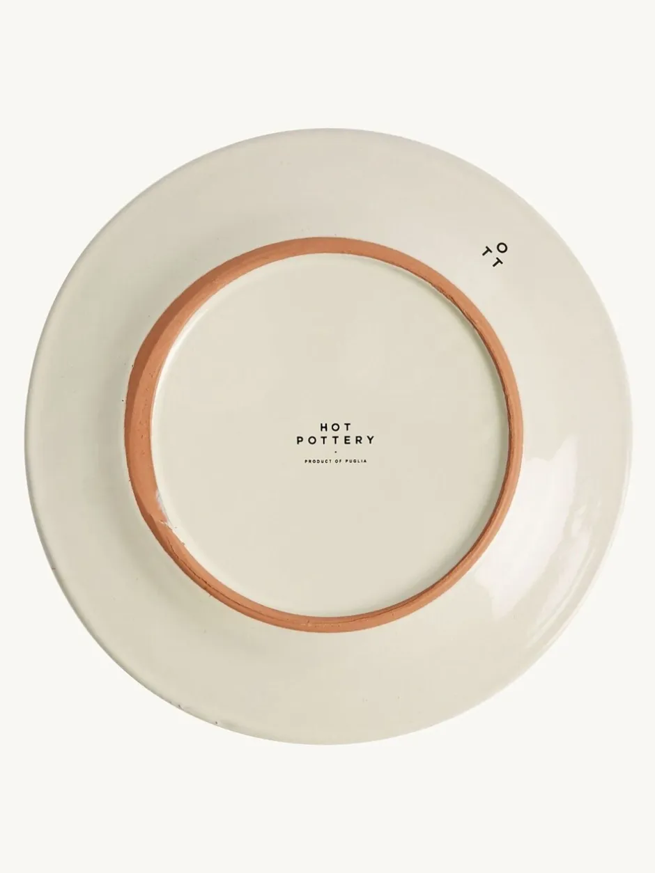 Eetservies En Pastaschalen*Hot Pottery 12 Piece Splatter Signature Dinner Set Donkeroranje