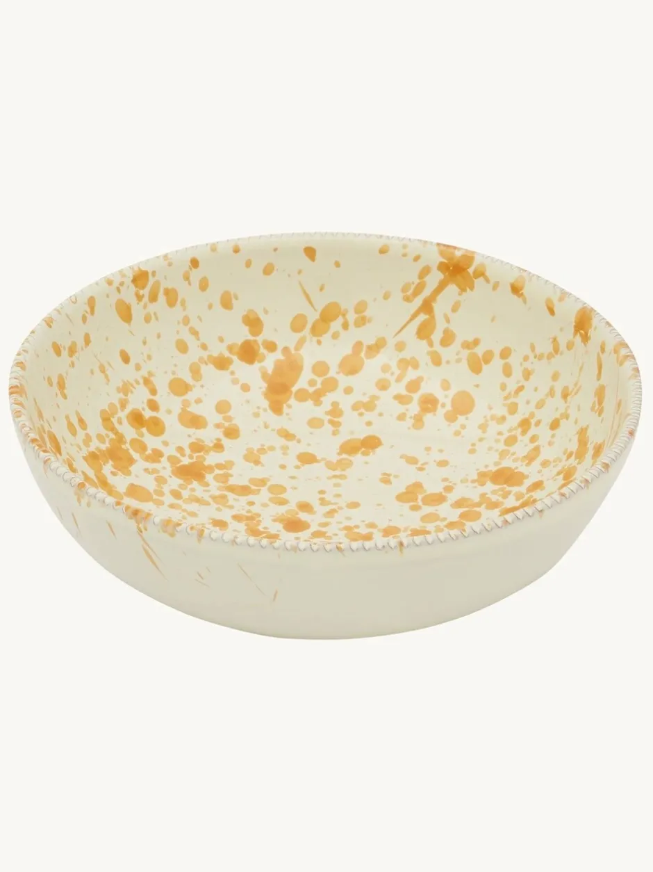 Eetservies En Pastaschalen*Hot Pottery 12 Piece Splatter Signature Dinner Set Donkeroranje