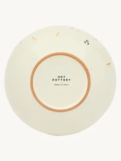 Eetservies En Pastaschalen*Hot Pottery 12 Piece Splatter Signature Dinner Set Donkeroranje