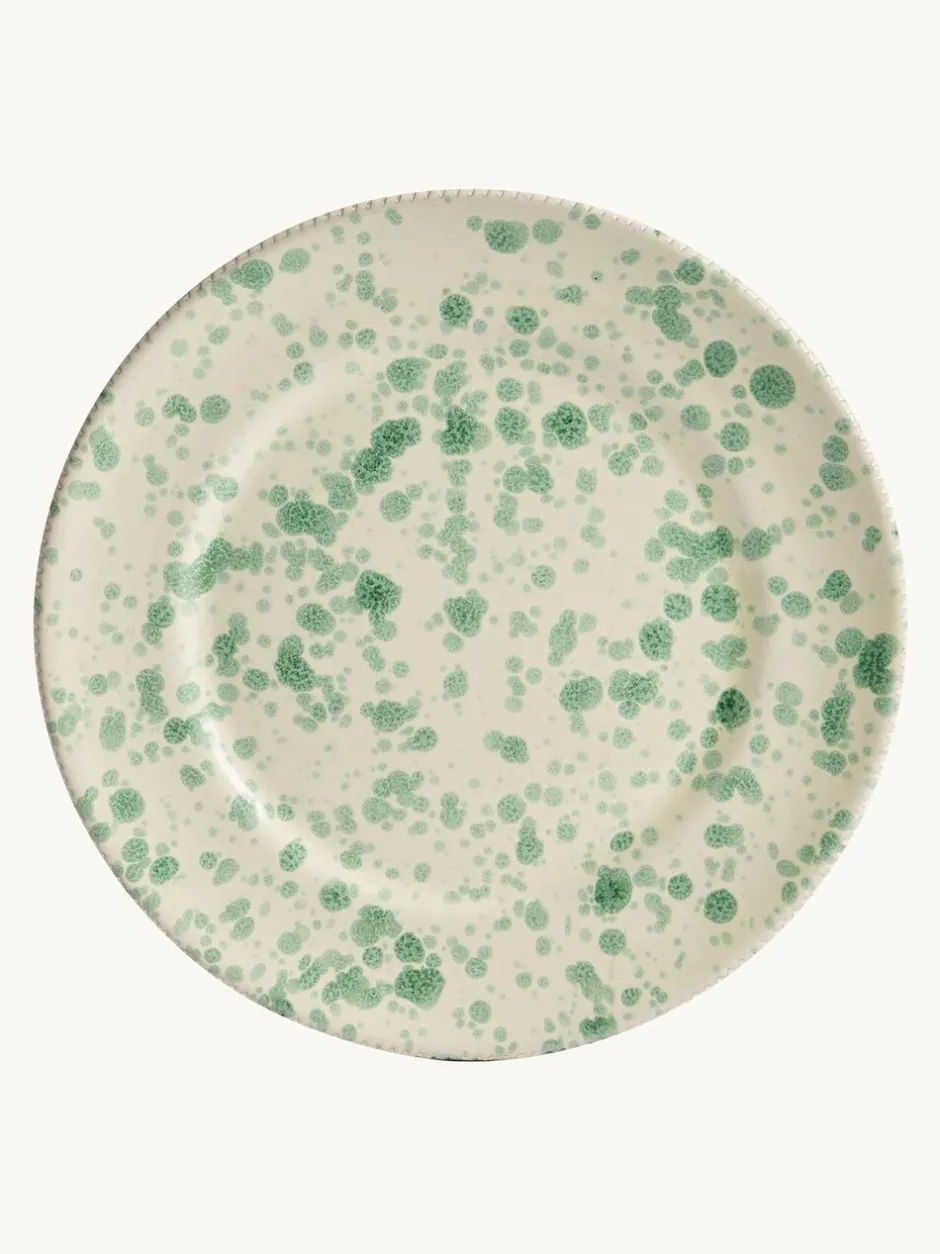 Eetservies En Pastaschalen|Hot Pottery Set of 4 Splatter Side Plates Pistachio