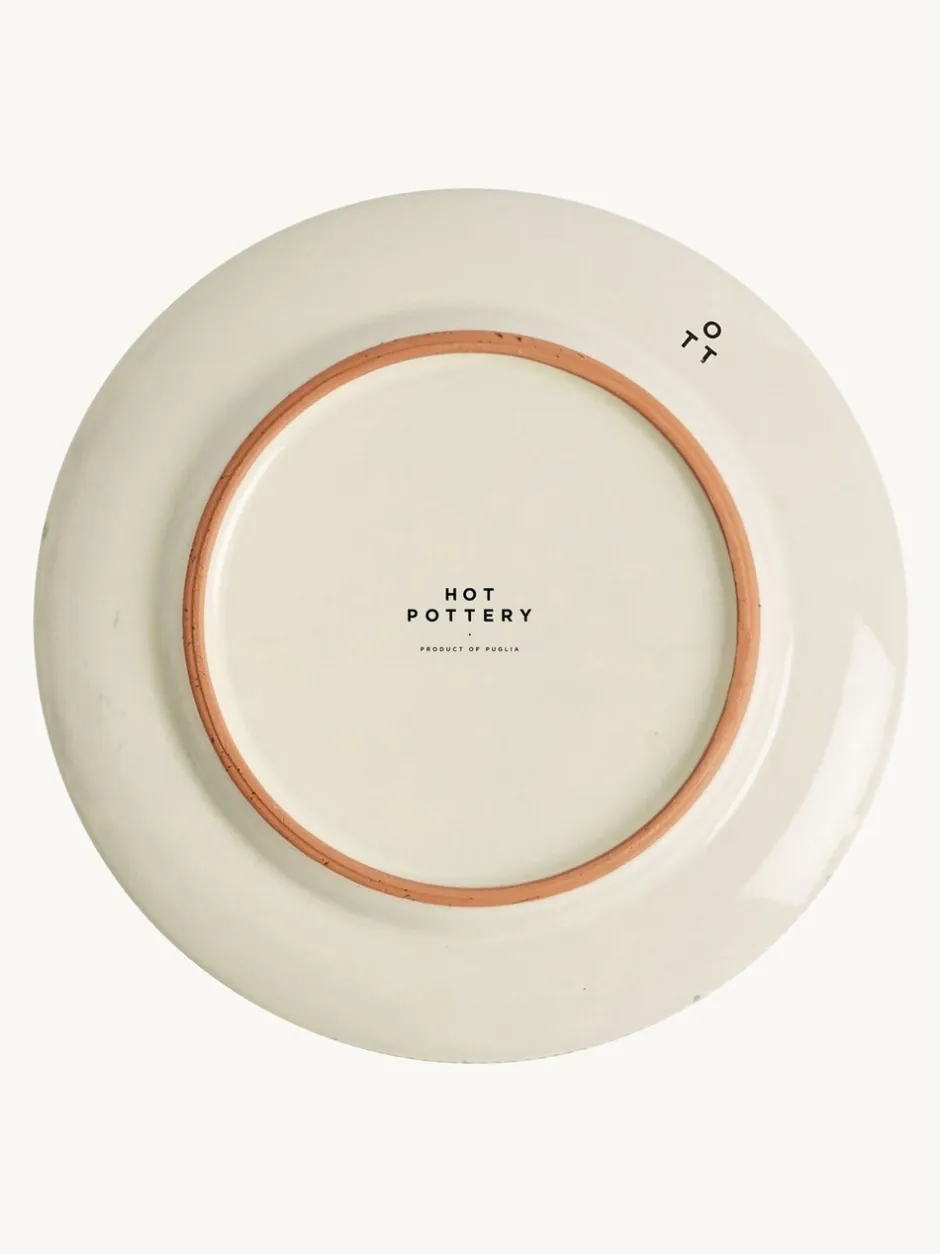Eetservies En Pastaschalen|Hot Pottery Set of 4 Splatter Side Plates Pistachio