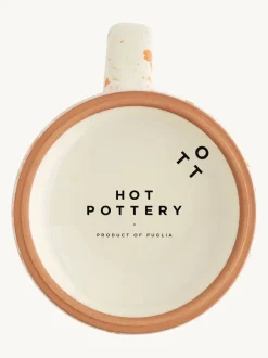 Mokken En Koppen*Hot Pottery Set of 4 Splatter Mugs Donkeroranje