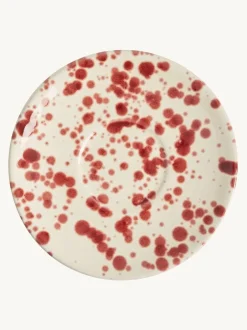 Mokken En Koppen|Hot Pottery Set of 4 Splatter Espresso Set Cranberry