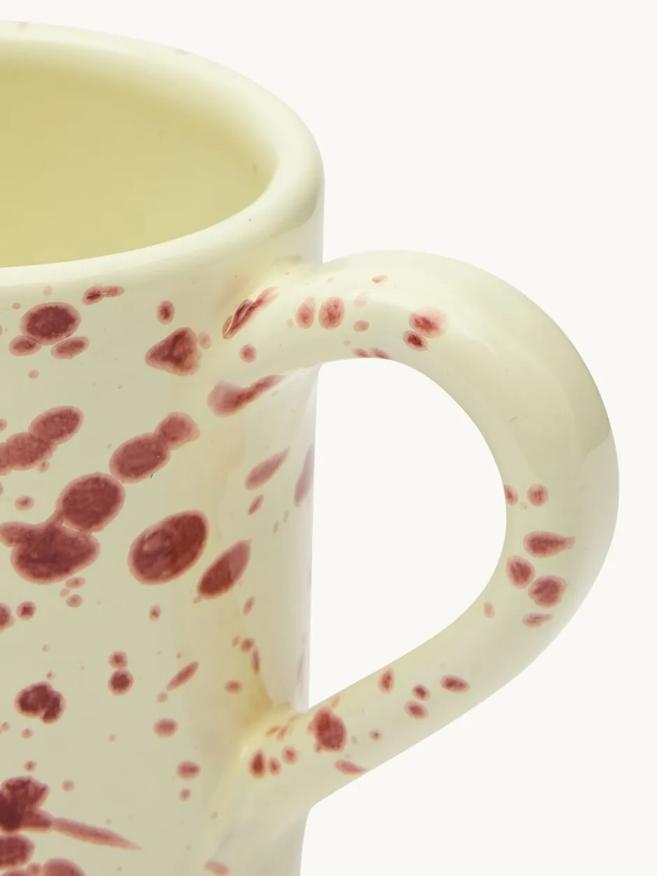 Mokken En Koppen*Hot Pottery Set of 4 Splatter Mugs Cranberry