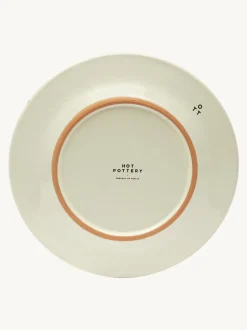 Eetservies En Pastaschalen|Hot Pottery Set of 4 Splatter Side Plates Cranberry