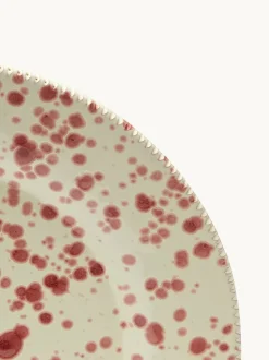 Eetservies En Pastaschalen|Hot Pottery Set of 4 Splatter Side Plates Cranberry
