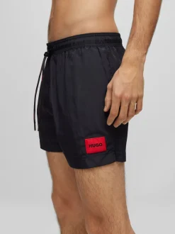 Badkleding*HUGO zwembroek met logo en voering