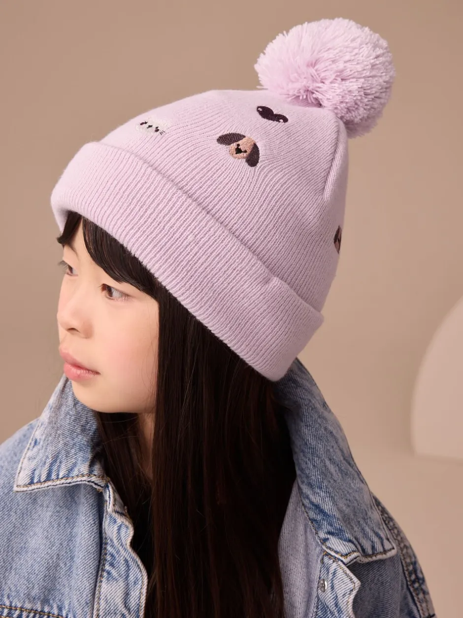 Mutsen, Handschoenen En Sjaals|Next - Geborduurde Beanie-muts met pompon (3mnd-10jr) Huisdieren