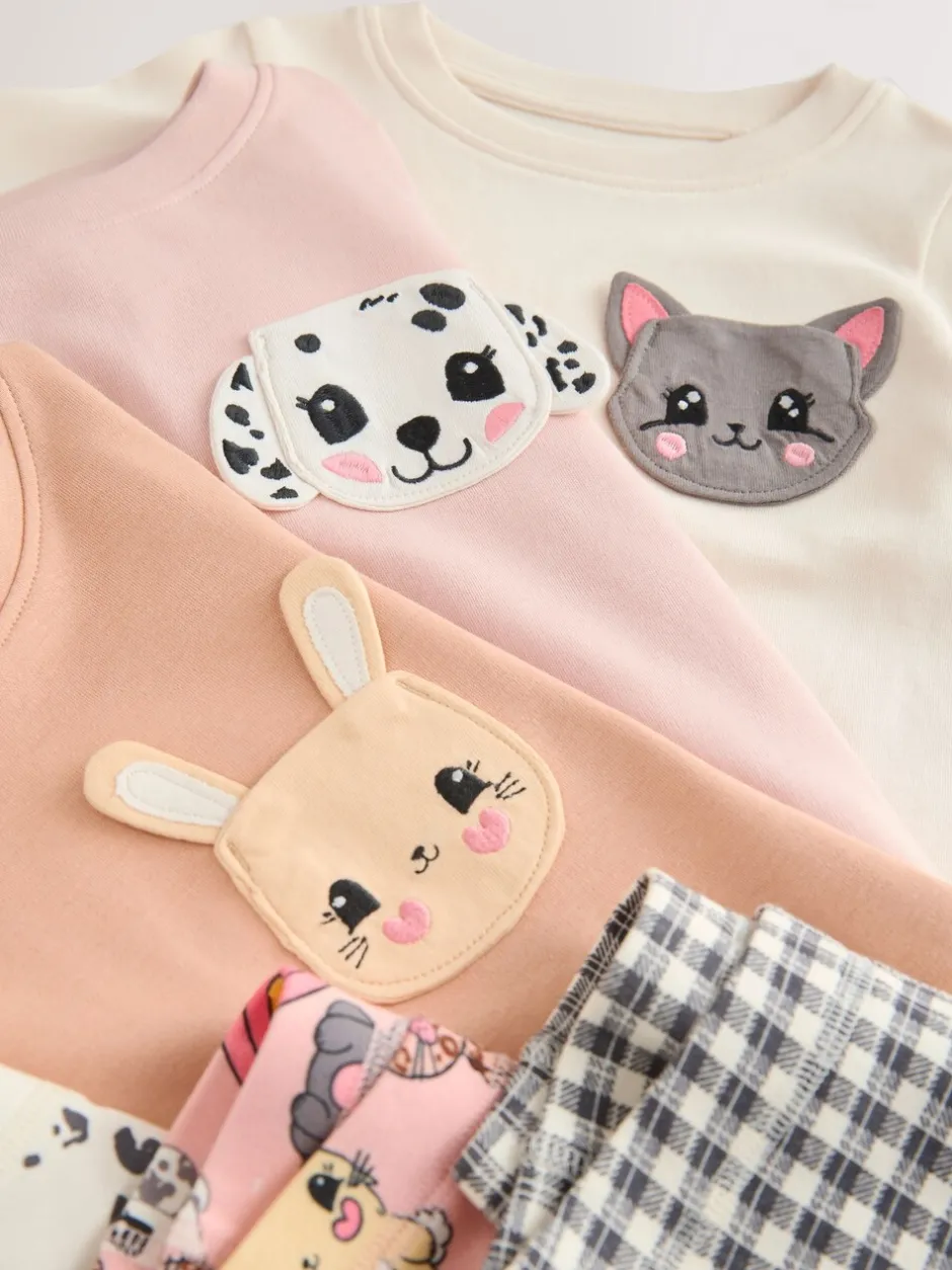 Multipacks|Nachtkleding En Pyjama's*Next - Verpakking van 3 knusse pyjama's (9 mnd-10 jr) Huisdierprint